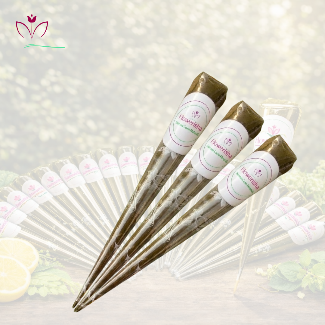 ৩ টি অর্গানিক হাতের মেহেদি - ডেলিভারি চার্জ ফ্রী