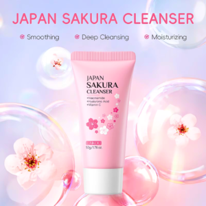 LAIKOU Japan Sakura Cleanser 50g pink tube facial wash